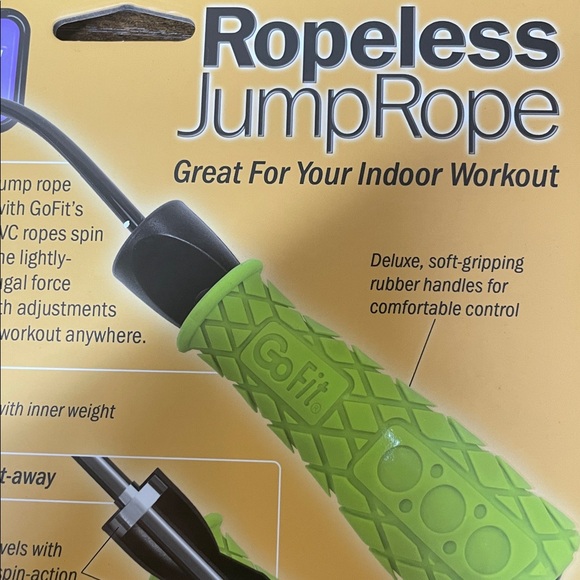GoFit Ropeless Jump Rope Weighted Handles NEW - Picture 4 of 6
